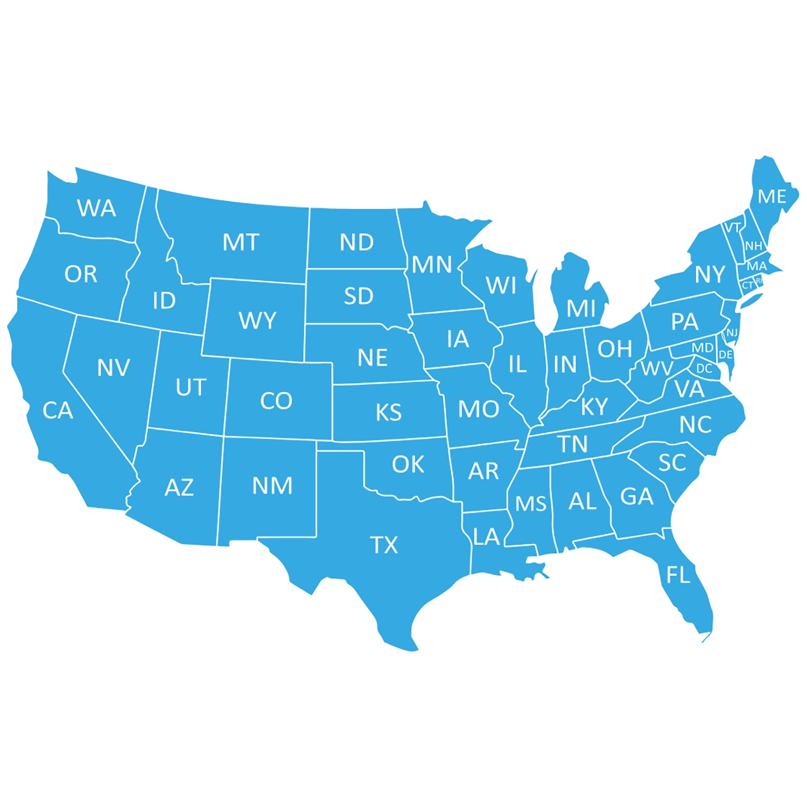 Map of United States
